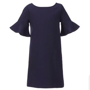 Ralph Lauren Bell-Sleeve Ponte A-Line Dress